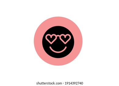 Valentine Icon Emoticon Solid Color