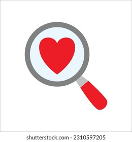 valentine icon flat vector illustration
