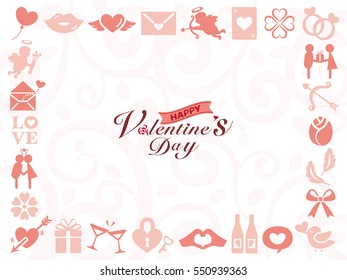 Valentine icon frame