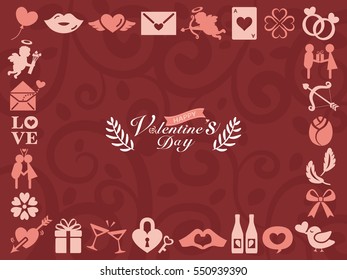 Valentine icon frame