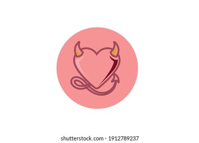 Valentine Icon Ghost Heart Line Color 