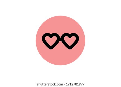 Valentine Icon Glasses Solid Color 