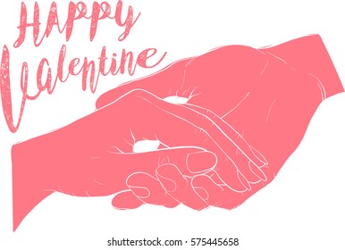 valentine icon, hand holding hand