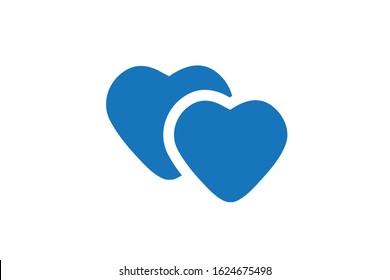 valentine icon, heart icon vector isolate 