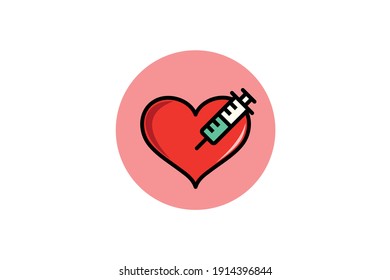 Valentine Icon Injection Fill Outline