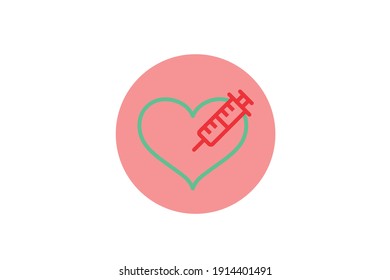 Valentine Icon Injection Line Color