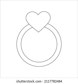 valentine icon line vector illustration