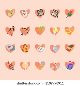 Valentine Icon with love shape and scratch style in vector style. Vector Illustration
