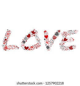 Valentine icon in love shape , vector file for EPS10