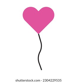 valentine icon and love icon vector illustration logo design