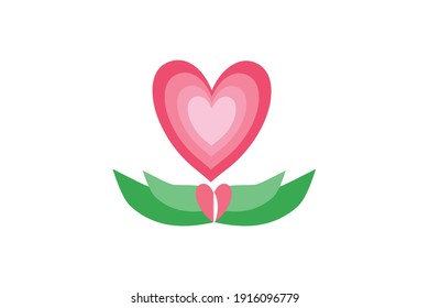 Valentine Icon Loves and Leaf
Valentine Icon Vector Illustration
Ideal material for gift, DIY, greeting cards, quotes, blogs, posters and more. 

