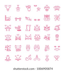 valentine icon set