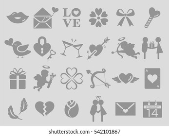 Valentine icon set