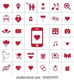Valentine icon set