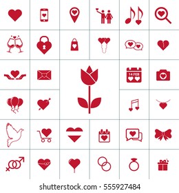 Valentine icon set