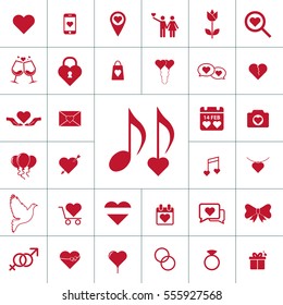Valentine icon set