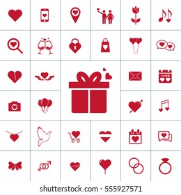 Valentine icon set