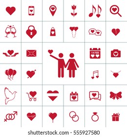 Valentine icon set