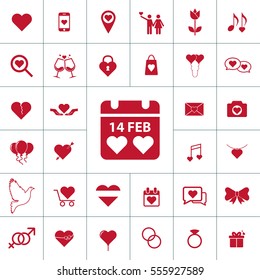 Valentine icon set