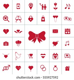 Valentine icon set