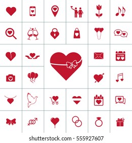 Valentine icon set