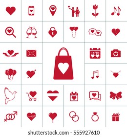 Valentine icon set