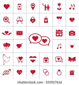 Valentine icon set