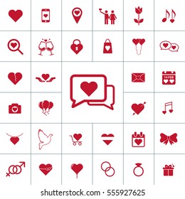 Valentine icon set