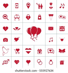 Valentine icon set