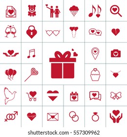 Valentine icon set