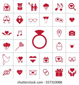 Valentine icon set