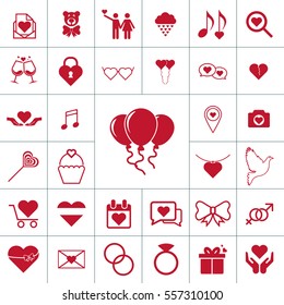 Valentine icon set