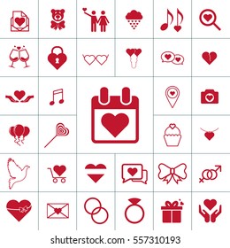 Valentine icon set