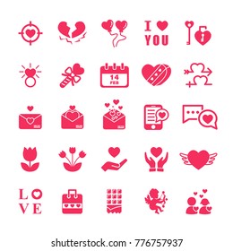 Valentine icon set