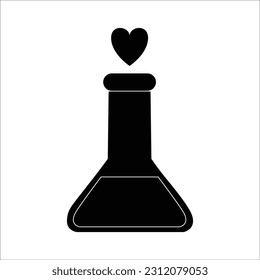 valentine icon solid vector illustration
