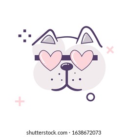 valentine icon and symbol, for valentine day celebration, thin line style, vector