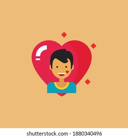 Icono de San Valentín. Este diseño es sobre decoraciones que se utilizan cuando llega San Valentín.