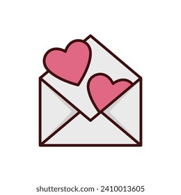 Vektordesign-Vorlage für Valentinsymbol einfach und sauber