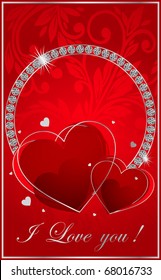 Valentine  illustration with the Diamonds