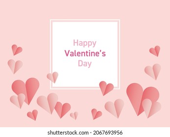 Valentine image with many heart marks