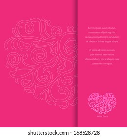 Valentine invitation card