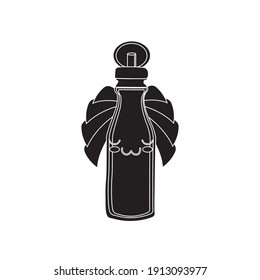Botella de San Valentín Kawaii Diseño sólido
