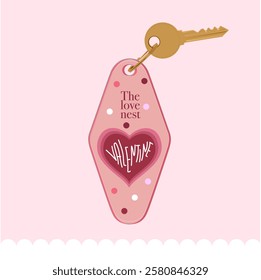 valentine key tag vintage merch