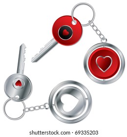 Valentine keyholder design