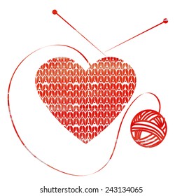  valentine knitted heart
