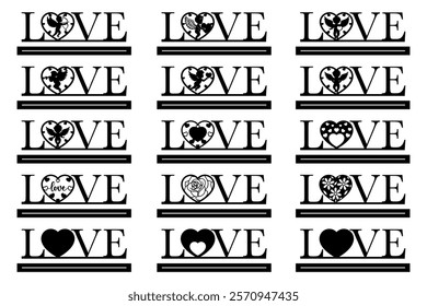 Valentine laser cut file template, Valentine stand decor 