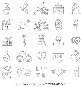 Symbol für Valentinzeile.Vektorgrafik	