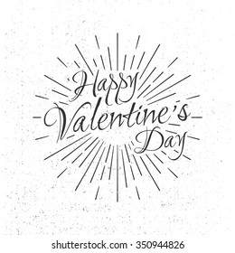 Valentine logo elements for your design card. Isolated logotype. Vector Valentine's Day Collection. Vector illustration isolated on white background.