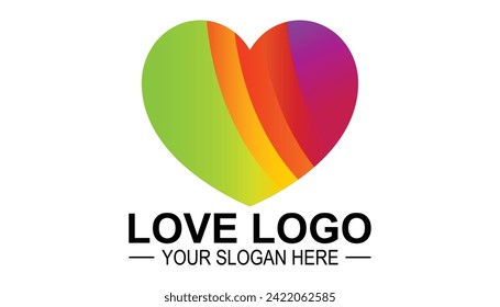 Valentine logo or Heart logo or icon. Love logo design.