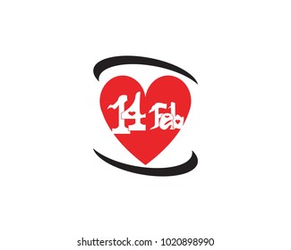 valentine logo template vector icon
